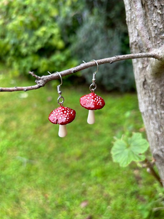 Classic Amanita Earring