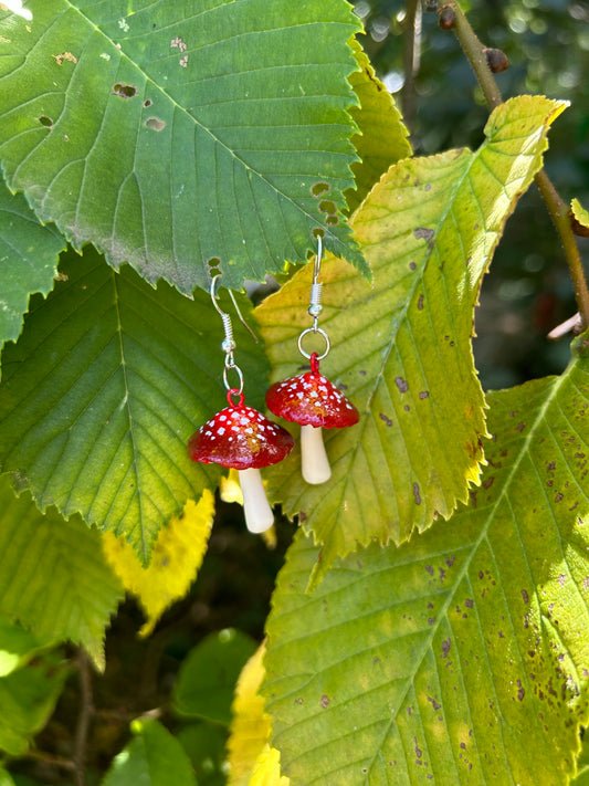 Classic Amanita Earring